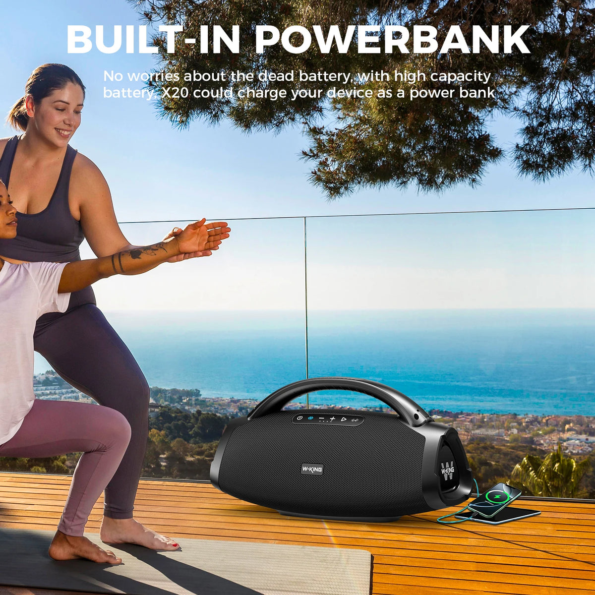 W-King X20 Portable Bluetooth Speaker With Powerful Stereo Sound