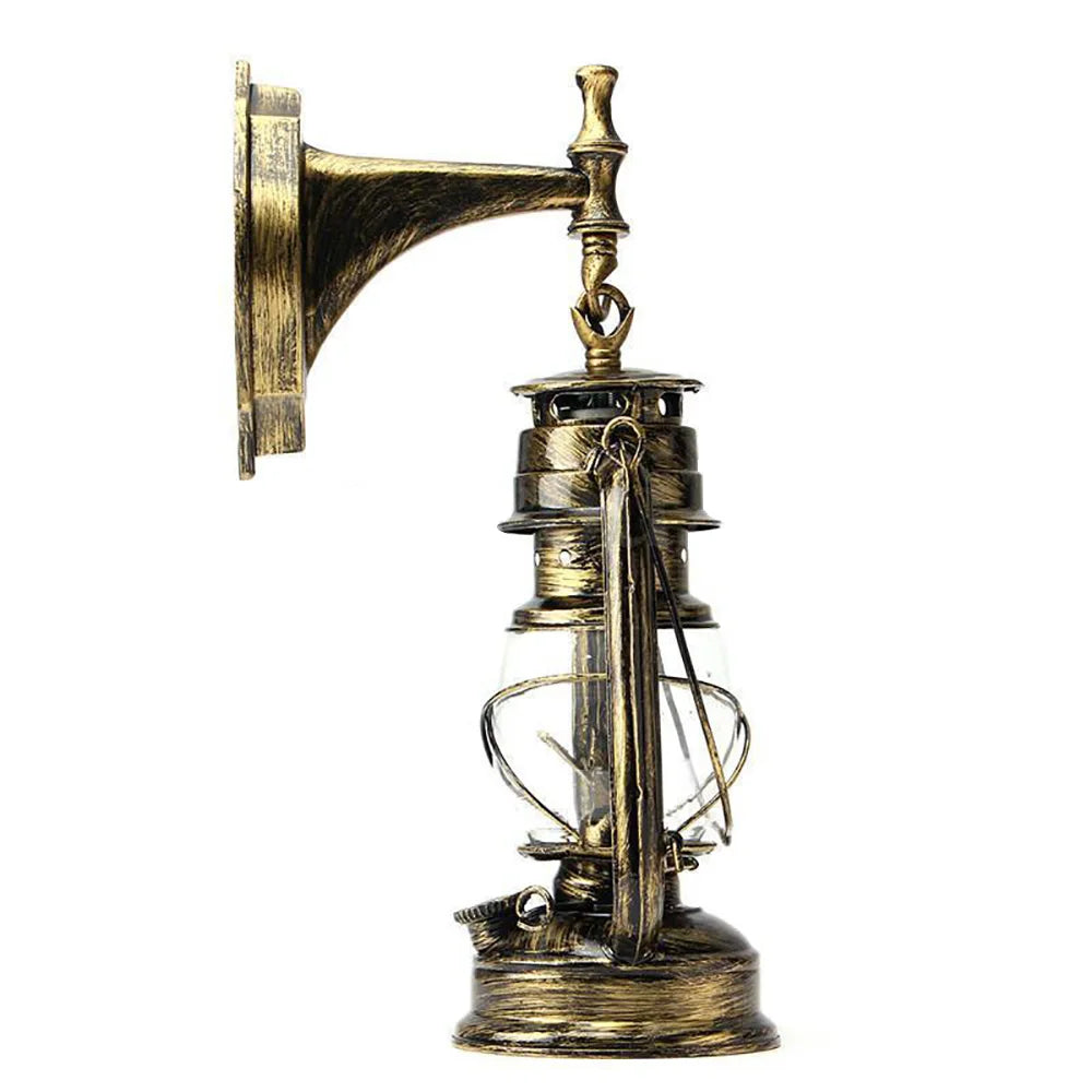 Retro Rustic Industrial Wall Sconce Lamp for Hallway and Bedroom