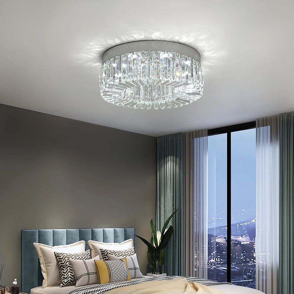 Vetrulus Crystal Ceiling Lamp Modern LED Light Fixture