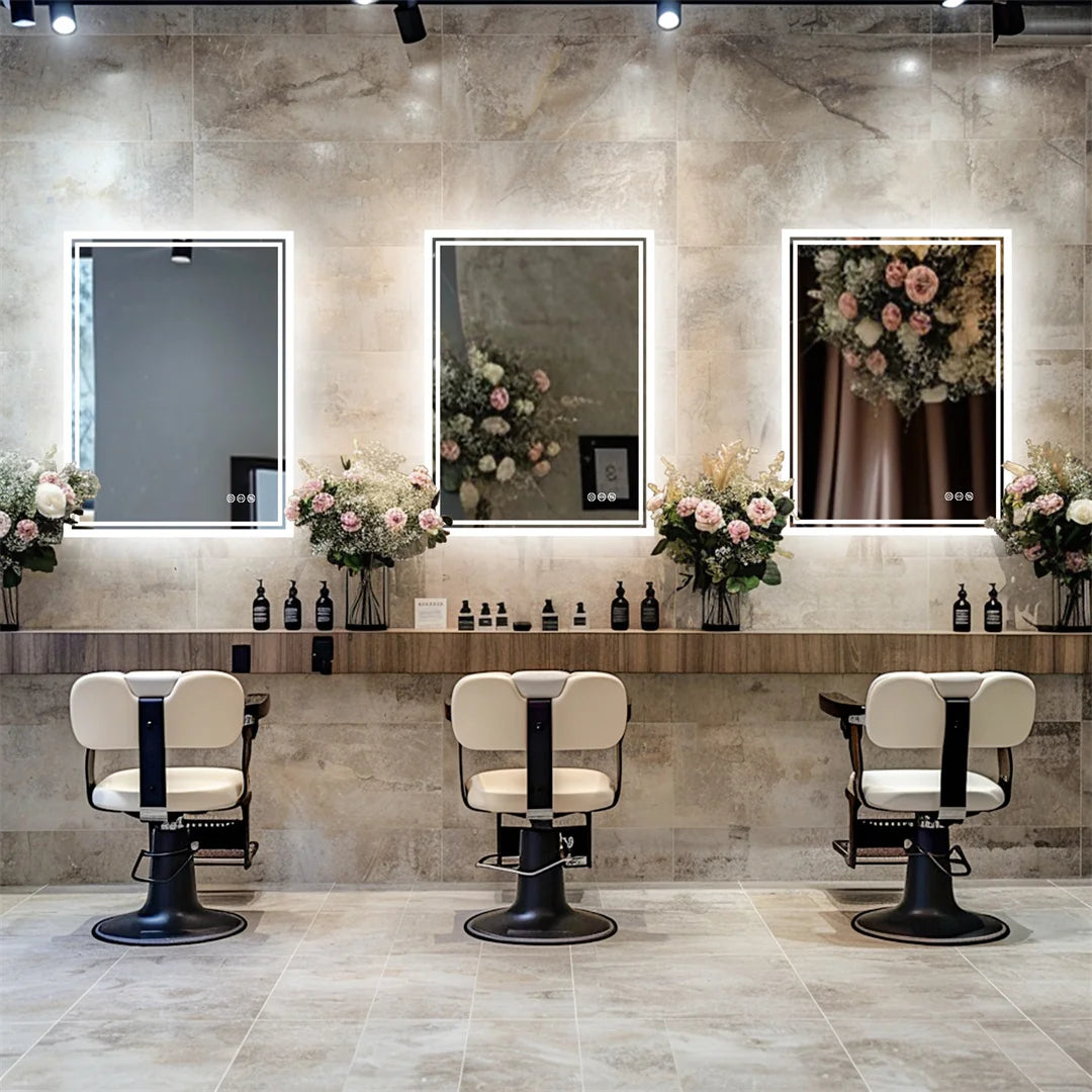 LUVODI Illuminated LED Backlit Bathroom Mirror Defog