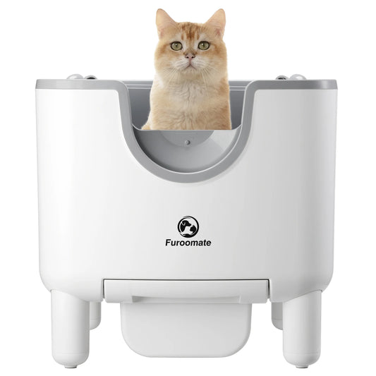 Furoomate F6 Self-Cleaning Open-Top Automatic Cat Litter Box Odor Control
