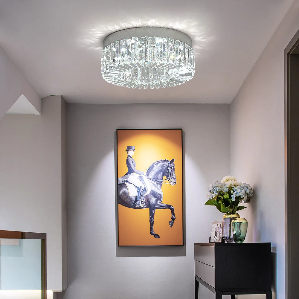 Vetrulus Crystal Ceiling Lamp Modern LED Light Fixture