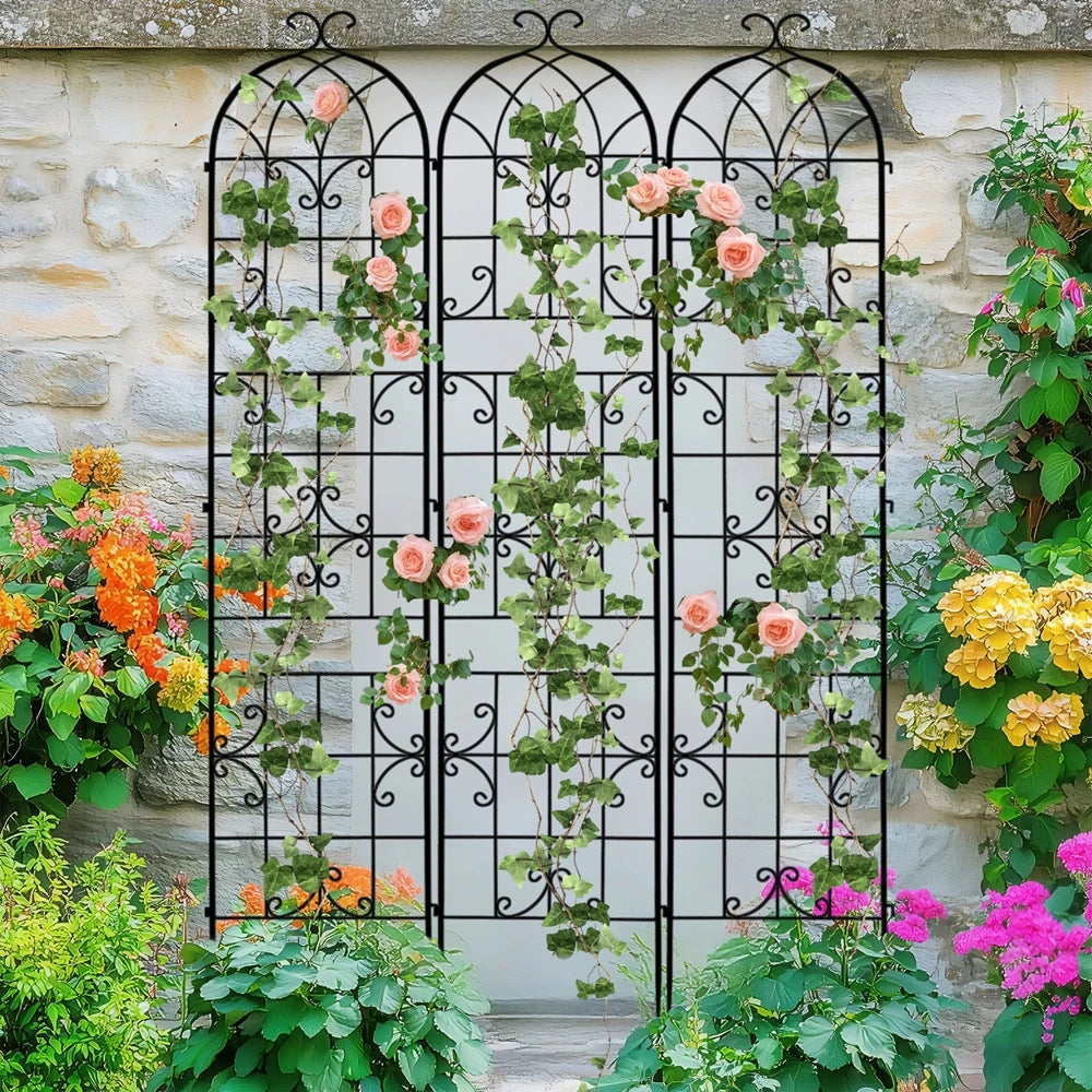 Tall Metal Garden Trellis For Climbing Plants