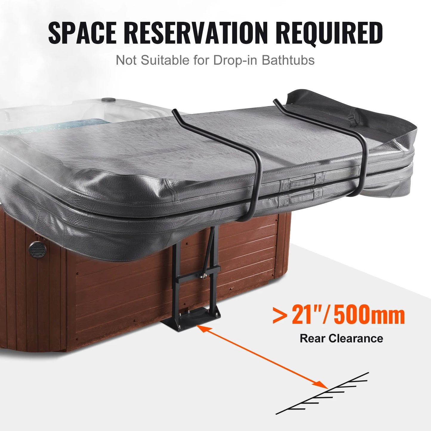 SucceBuy Hydraulic Spa Cover Lift For Hot Tubs Installation