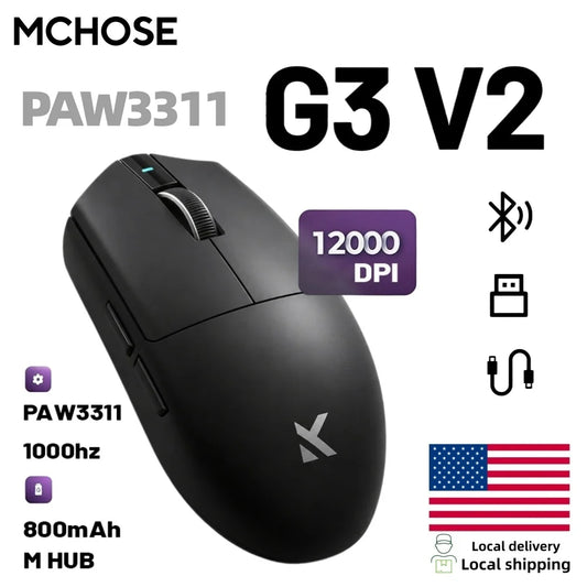 MCHOSE G3 V2 Wireless Gaming Mouse With PixArt 3311
