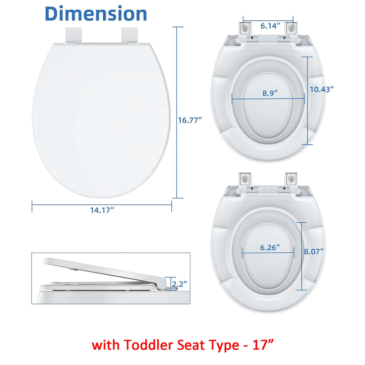 Twister CK Slow Close Kids Toilet Seat With Bumpers