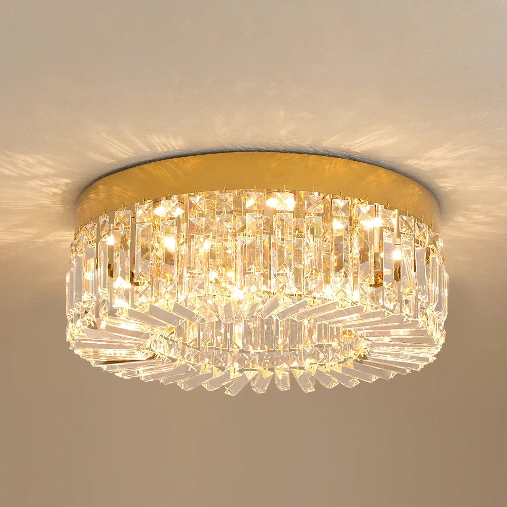 Vetrulus Crystal Ceiling Lamp Modern LED Light Fixture