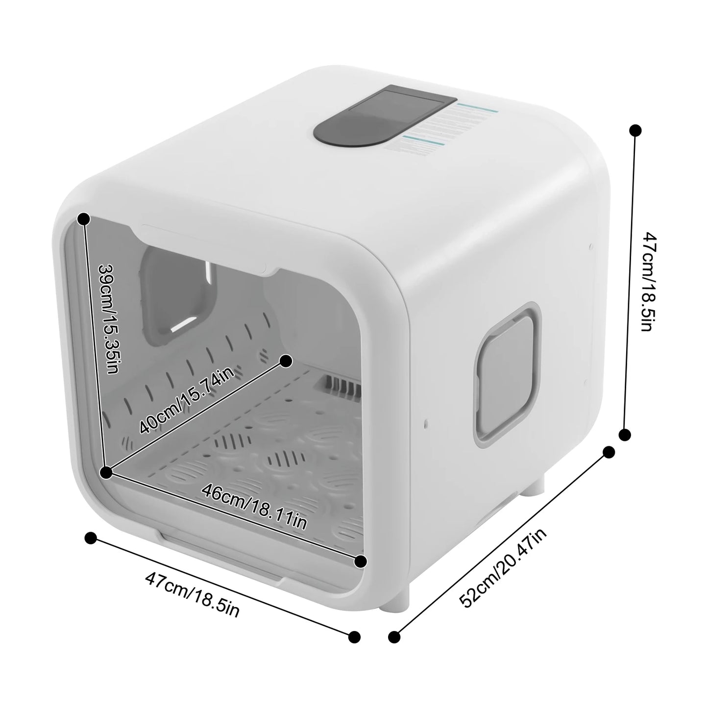 Pet Dryer Box 800W Pet Grooming Hair Dryer For Cats