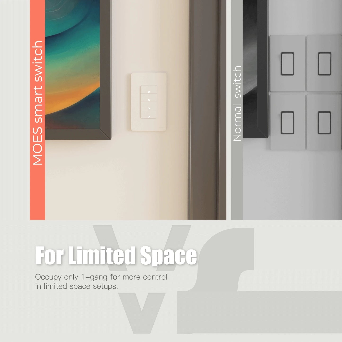 MOES Tuya Wi Fi Smart Light Switch US Alexa Google Home Compatible