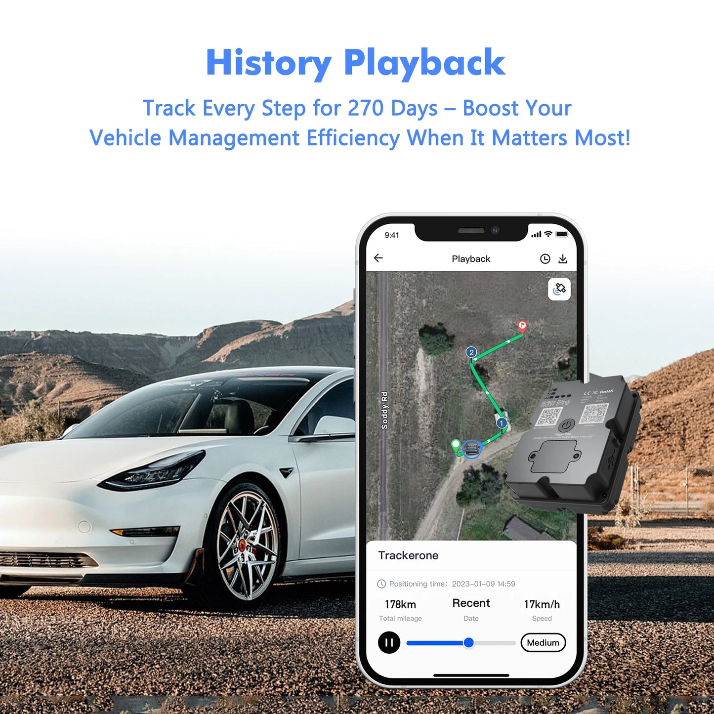 Wanwaytech 4G GPS Tracker For Car And Motorcycle Real Time Anti Theft Tracking