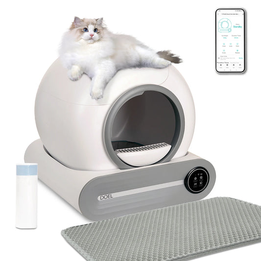 DOEL Self Cleaning Cat Litter Box With Smart App Control