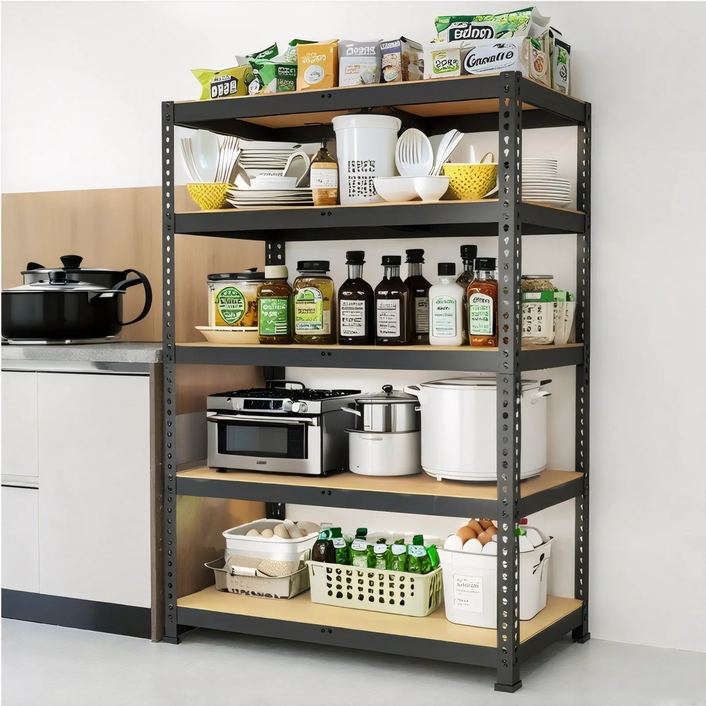 Heavy Duty Garage Shelving With Adjustable Shelves 2000 Lbs Capacity