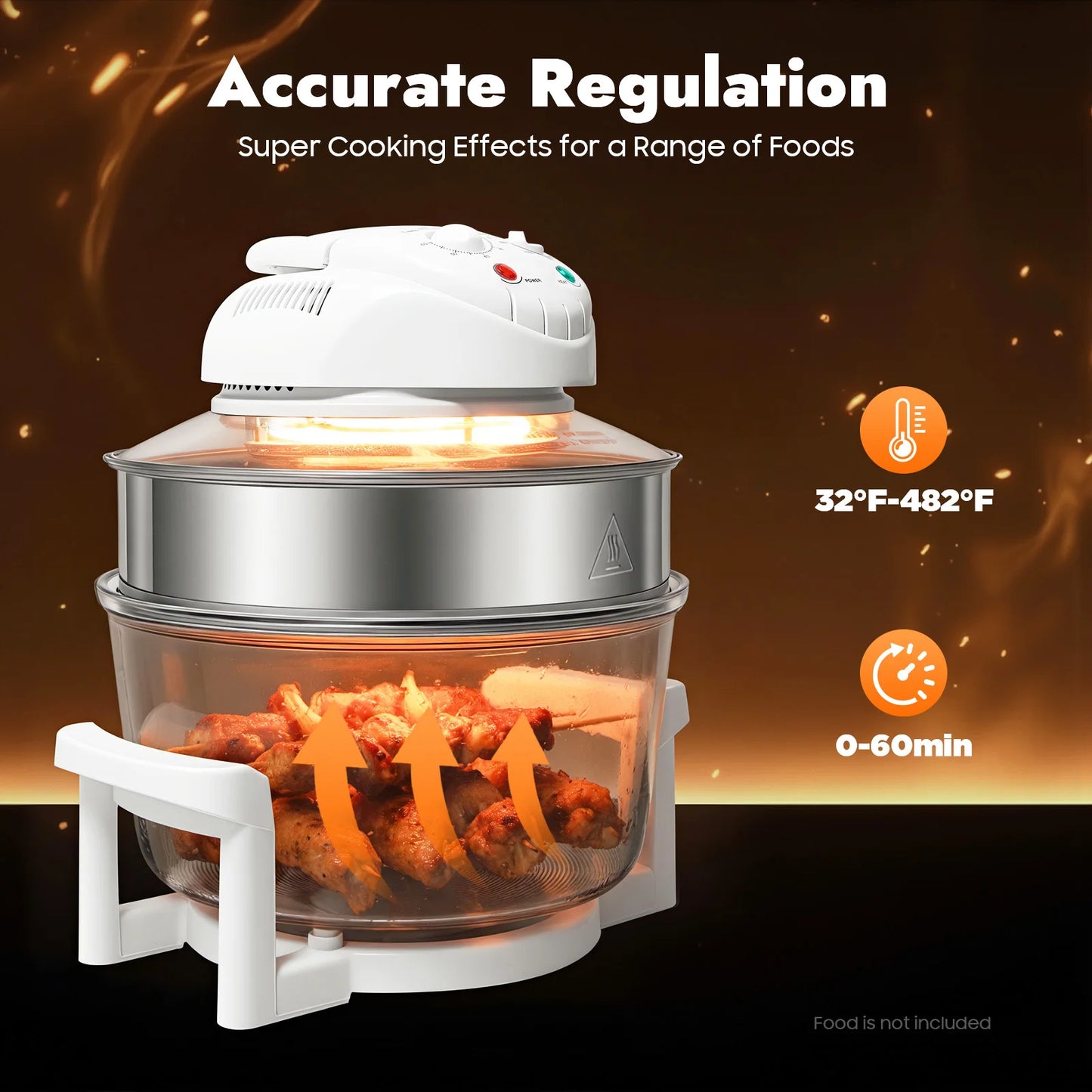 Visual Air Fryer With 360 Degree Hot Air Circulation