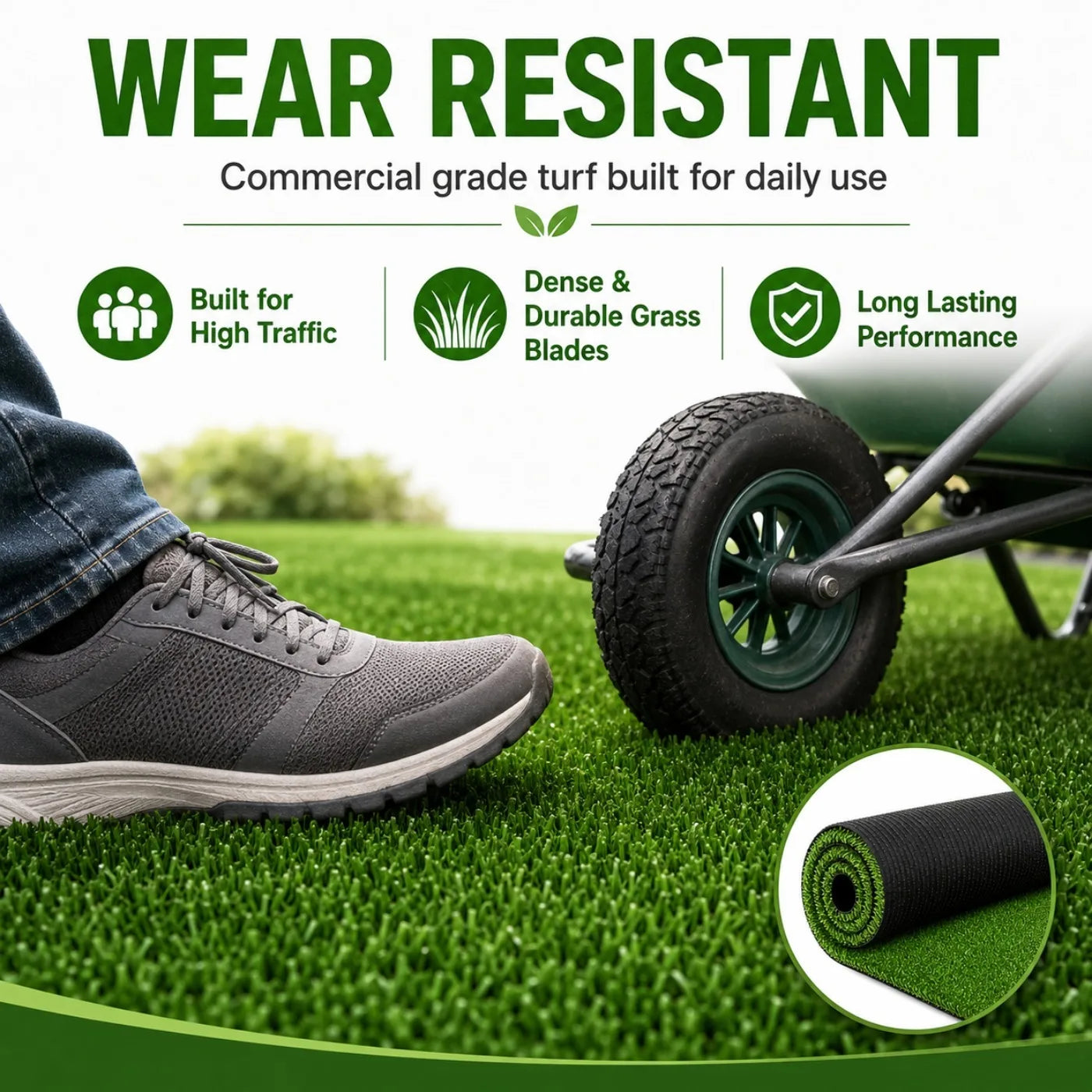 Artificial Grass Turf Mat Heavy Duty Indoor Outdoor Lawn Rug
