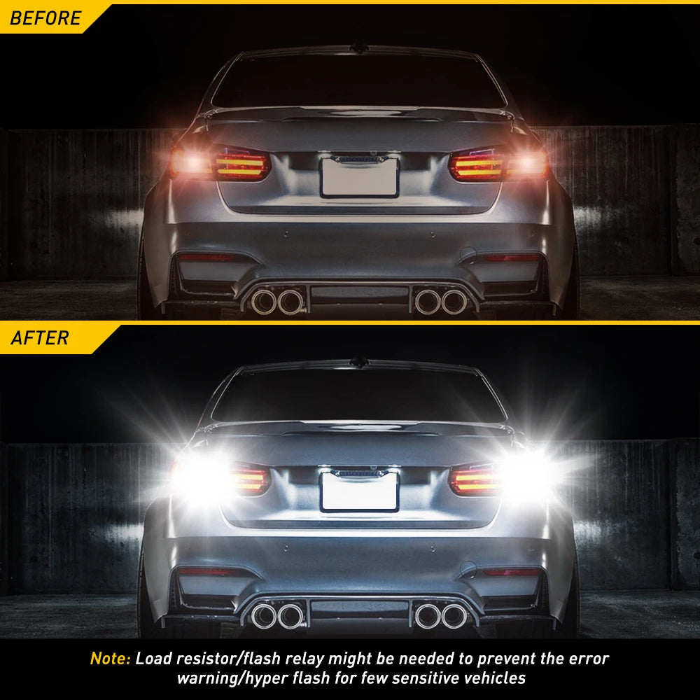 AUXITO 7443 W21 5W LED Bulb T20 Car Reverse Lights
