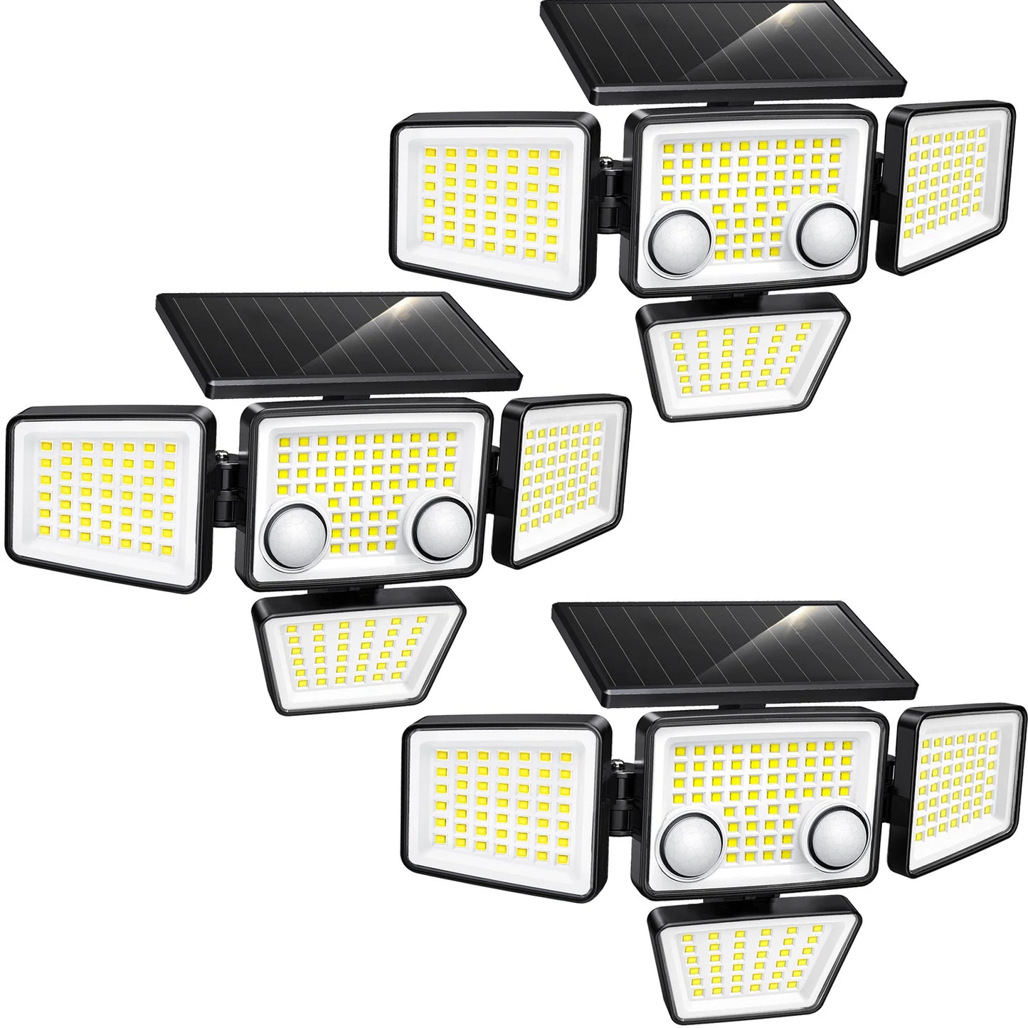 SZRSTH Solar Outdoor Lights 3000LM Motion Sensor Flood Security Lights