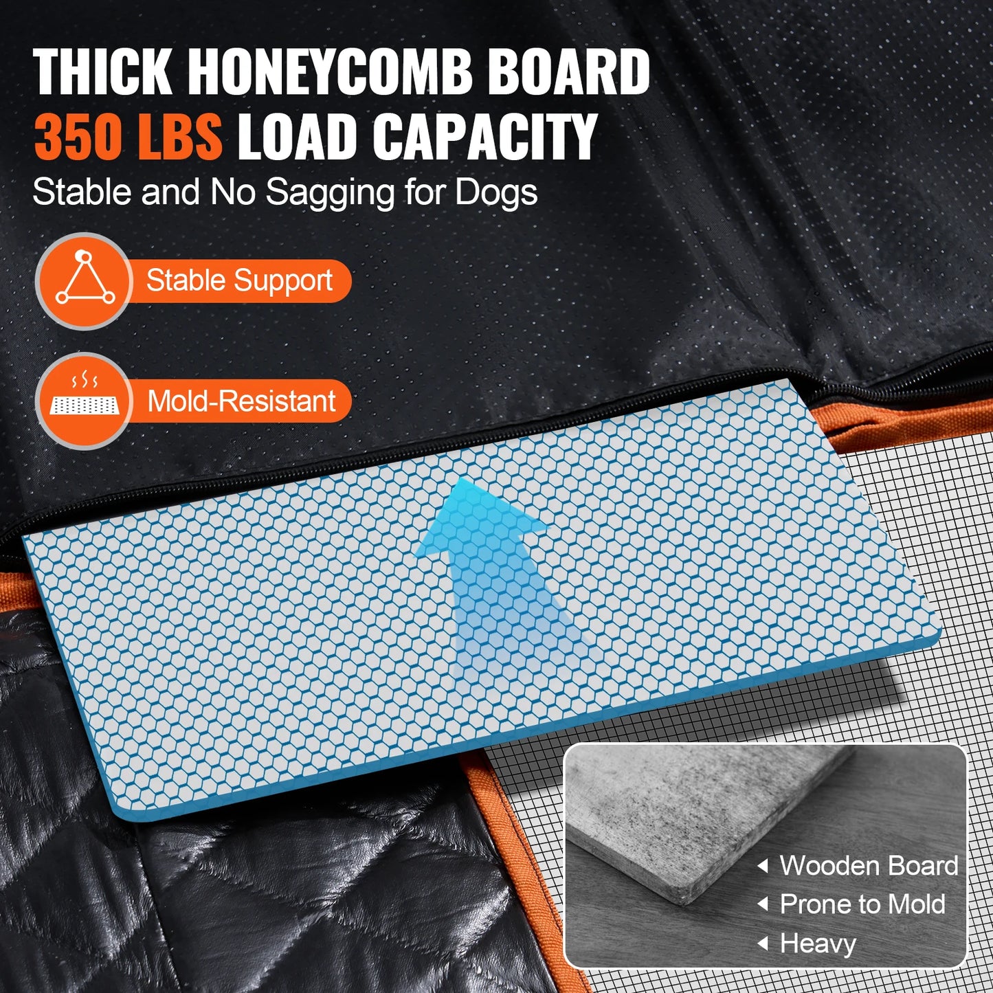 SucceBuy Back Seat Extender Dog Car Cover Hammock With Storage