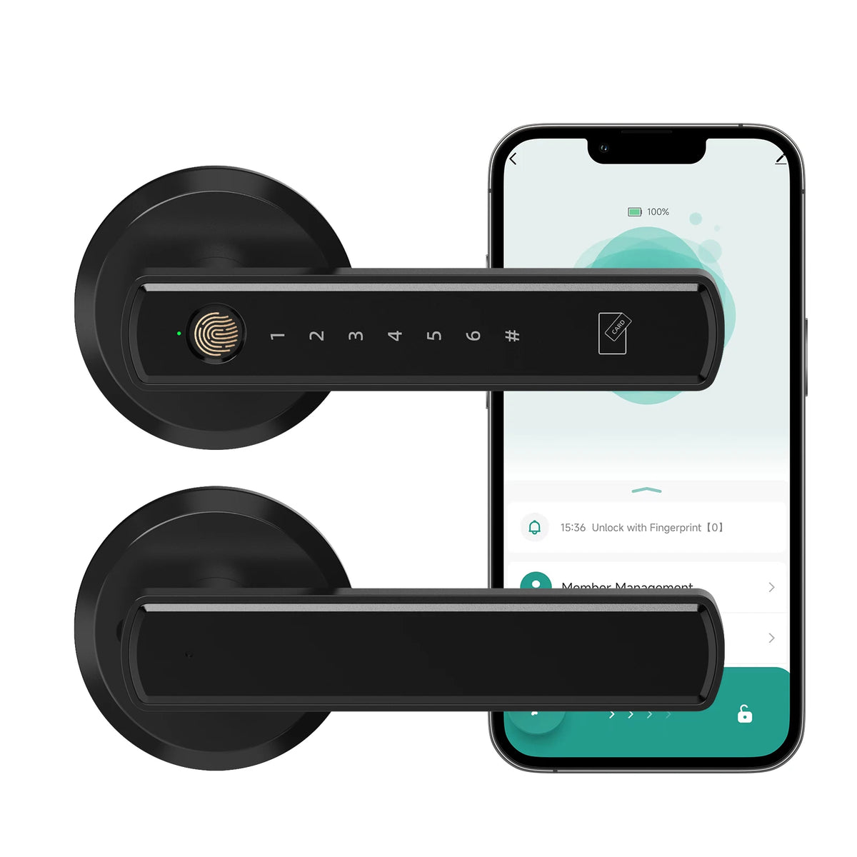 Viladepot Smart Fingerprint Door Lock With Bluetooth App Control