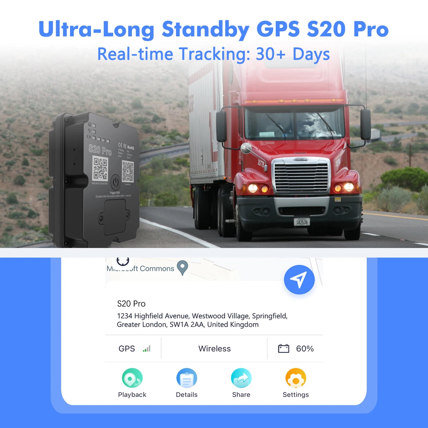 Wanwaytech 4G GPS Tracker For Car And Motorcycle Real Time Anti Theft Tracking