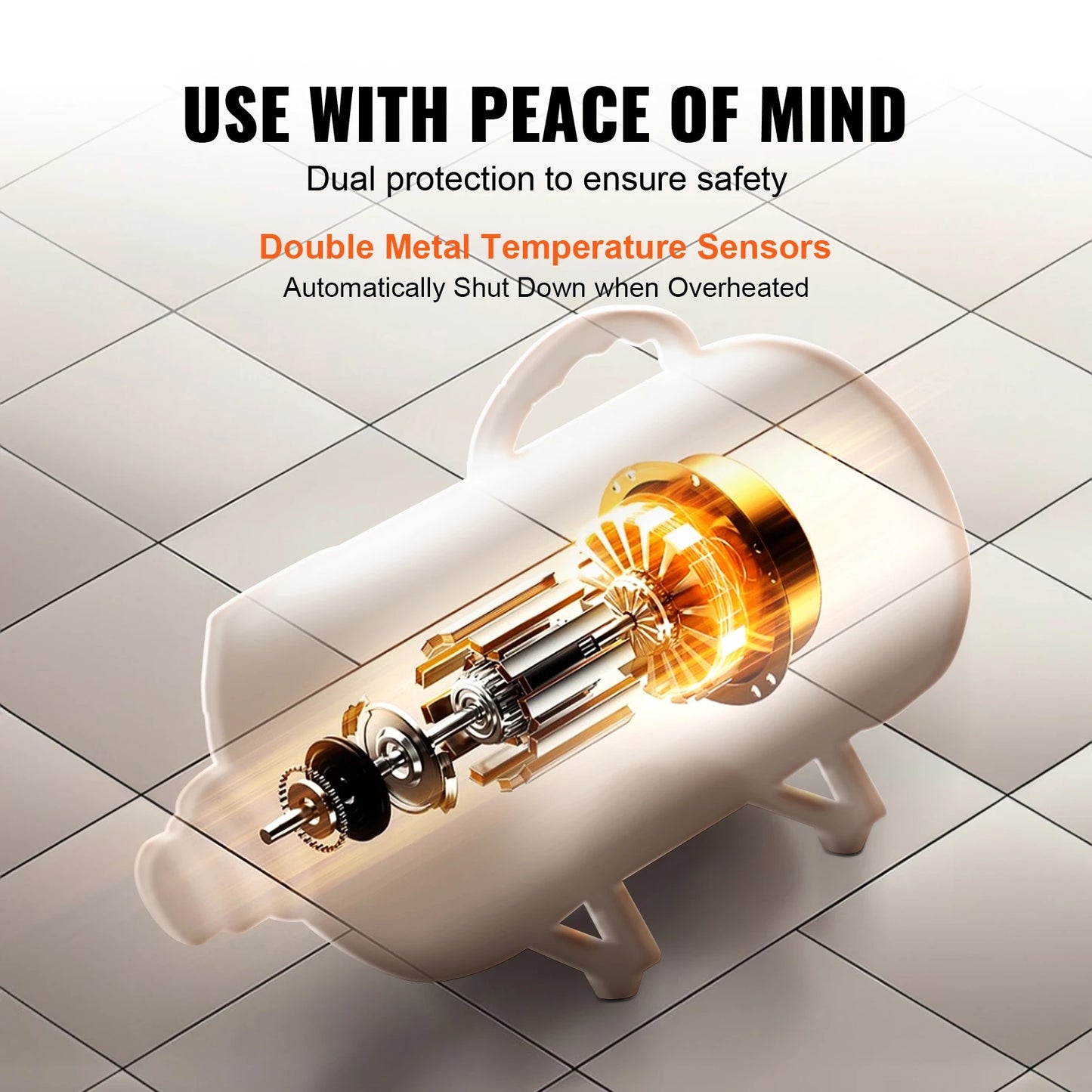 SucceBuy Dog Blow Dryer With Adjustable Speed And Temperature Control