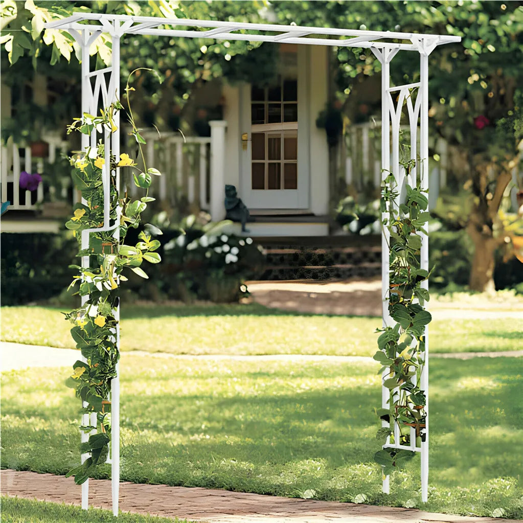 Garden Arch Arbor Metal Wedding Arch Decor Outdoor Pergola Trellis