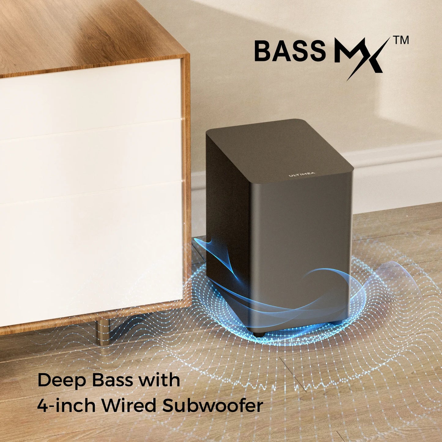 ULTIMEA 7.1 Channel Sound Bar System With Four Surround Speakers